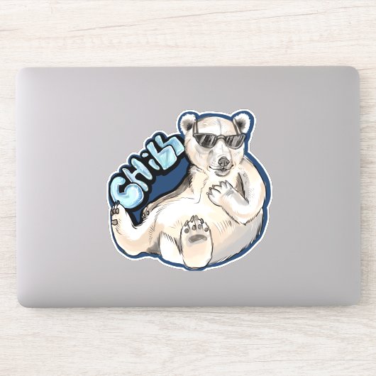 Chill Polar Beer Sticker (Computer)