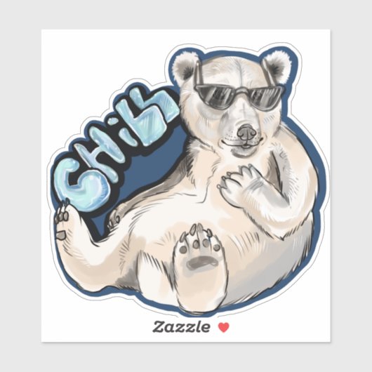 Chill Polar Beer Sticker (Vel)