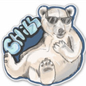 Chill Polar Beer Sticker (Voorkant)