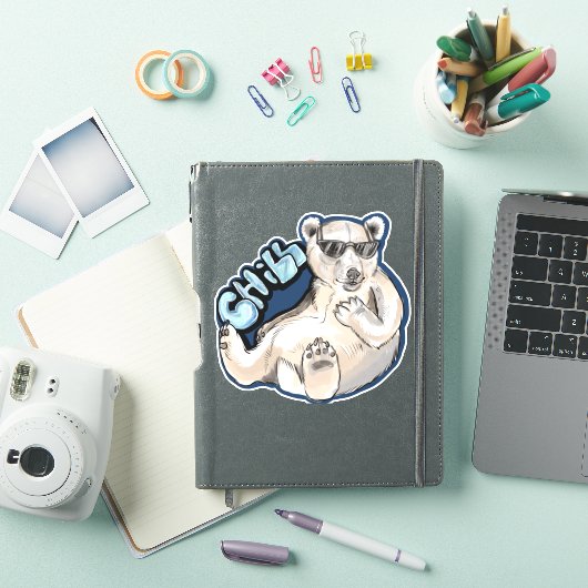 Chill Polar Beer Sticker (iPad Cover)