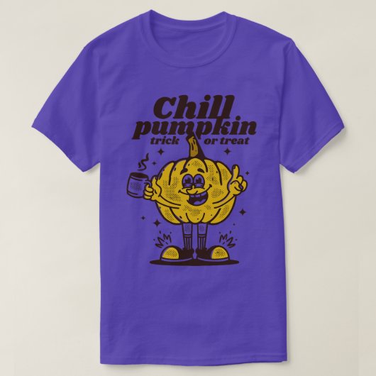 Chill pompoen t-shirt (Design voorkant)