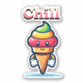 Chill Rainbow Sherbet Sticker (Voorkant)