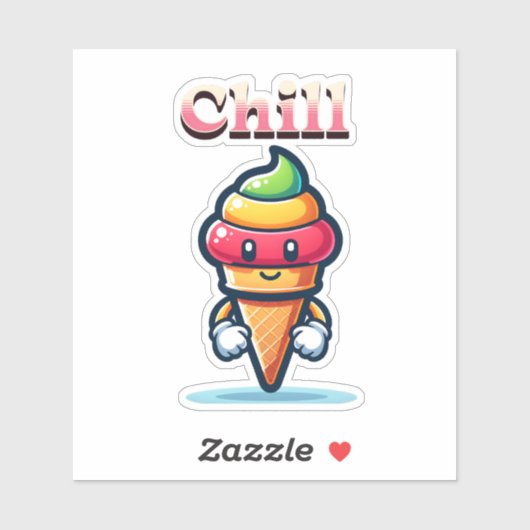Chill Rainbow Sherbet Sticker (Vel)
