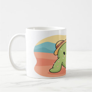 Chill Relaxing Cactus met Hoed Mok - Zomer Woestij