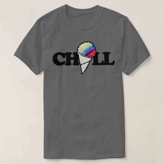 Chill retro 80s sneeuwkegel t-shirt (Design voorkant)