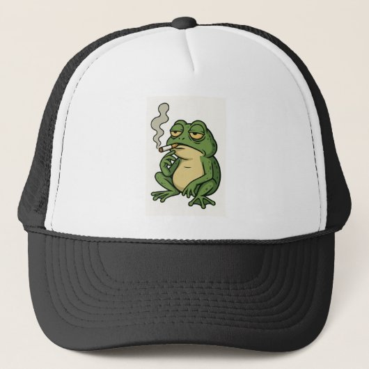 Chill Rokerende Kikker Trucker Pet (Voorkant)