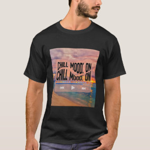 Chill Sfeer Retro Strand Kunst T-shirt