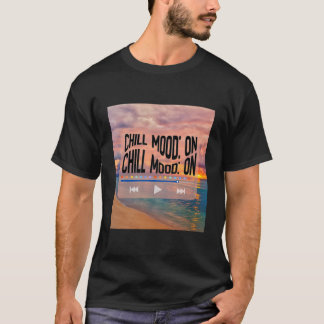 Chill Sfeer Retro Strand Kunst T-shirt