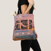 Chill Sfeer Retro Strand Kunst Tote Bag (Dichtbij)