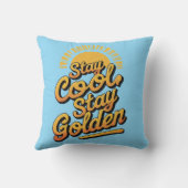Chill & Shine - Blijf cool, blijf goud Kussen (Achterkant)
