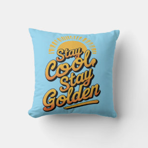 Chill & Shine - Blijf cool, blijf goud Kussen