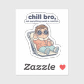 Chill Sis Funny Baby Sticker – Low Battery Mode (Vel)