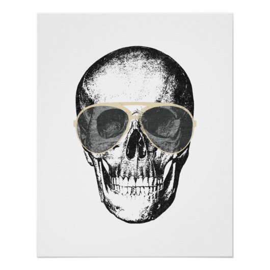 Chill Skull zonnebril Perfect Poster (Voorkant)