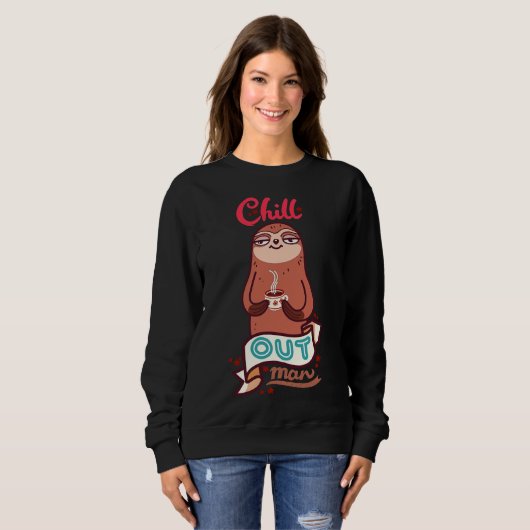 Chill Sloth 2 Trui (Voorkant volledig)