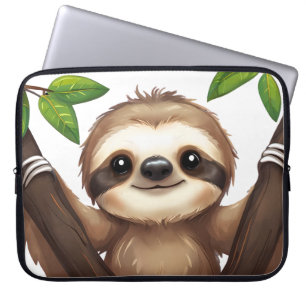 Chill Sloth Laptophoes – Schattigee Anti-Hustle Te Laptop Sleeve