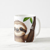 Chill Sloth Mok – Schattigee Anti-Hustle Coffee Cu (Voorkant rechts)