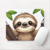 Chill Sloth Mousepad – Schattigee bureaustemming Muismat (Met muis)