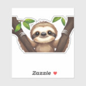 Chill Sloth Sticker – alleen slow vibes (Vel)