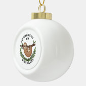 Chill Sloth, Verenigde Staten Animal Keramische Bal Ornament (Rechts)
