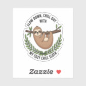 Chill Sloth, Verenigde Staten Animal Sticker (Vel)