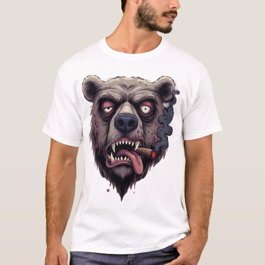 Chill Smokey Bear Vibes T-Shirt (Voorkant)