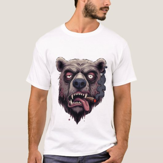 Chill Smokey Bear Vibes T-Shirt (Voorkant)
