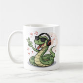 Chill Snake Tunes Funny Mugs & Cups Ontwerp Koffiemok (Links)