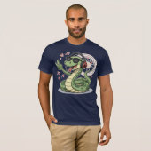 Chill Snake Tunes Grappig T-shirt (Voorkant volledig)