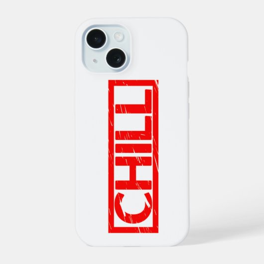 Chill Stamp iPhone 15 Case (Achterkant)
