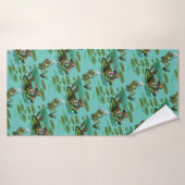 Chill Summer Frogs Badhanddoek (Badhanddoek)