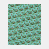 Chill Summer Frogs Fleece Deken (Voorkant)