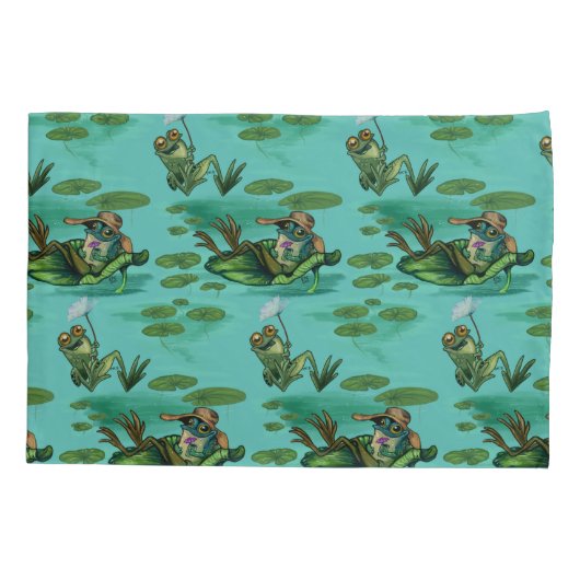 Chill Summer Frogs Kussensloop (Achterkant)