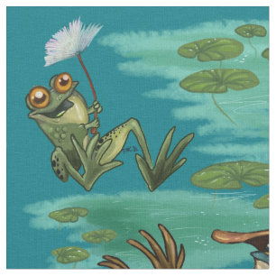 Chill Summer Frogs Stof