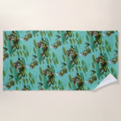 Chill Summer Frogs Strandlaken (Voorkant)