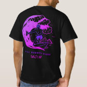 Chill Summer Vibes Paarse van Salty AF T-shirt (Achterkant)