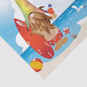 Chill Surfer Gnome Man Tissuepapier (Detail)