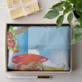 Chill Surfer Gnome Man Tissuepapier (Geschenk)