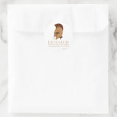 Chill-tekenset Ronde Sticker (Tas)