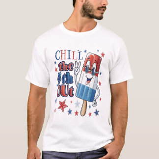 Chill the 4th out: Patriotic Popsicle T-shirt