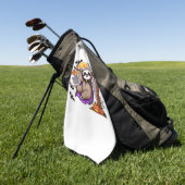 Chill Thrills Halloween Luiaard Oversized T-shirt Golfhanddoek (Groen)