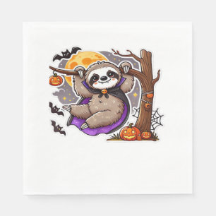 Chill Thrills Halloween Luiaard Oversized T-shirt Servet