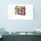 Chill Thrills Halloween Luiaard Oversized T-shirt Spandoek (Beurs)