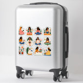 "Chill & Thrive - Vrouwen Wellness Set" Sticker (Koffer)