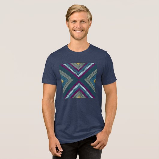 Chill Toned Mosaic Tri-Blend Shirt (Voorkant volledig)