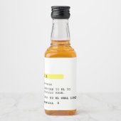 Chill Tonic Fake Voorschrift Likeurfles Etiket (Voorkant)