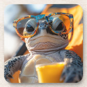 Chill-Turtle Bier Onderzetter (Voorkant)