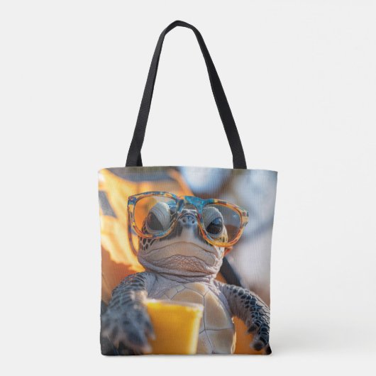 Chill-Turtle Tote Bag (Achterkant)