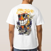 "Chill Vape Rider: Urban Cool T-shirt design" (Achterkant)