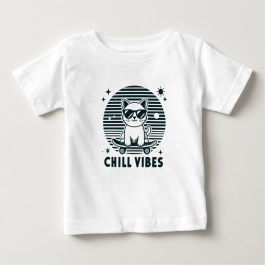 Chill Vibes Baby Cool Graphic Jersey T-shirt (Voorkant)
