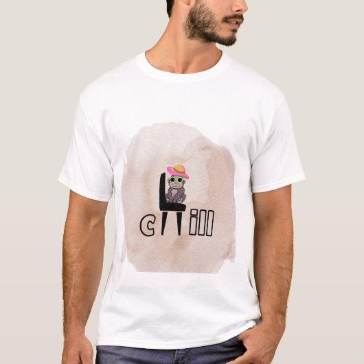 Chill Vibes Monkey | Grappig Ontspannen Cartoon on T-shirt (Voorkant)